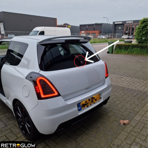 Suzuki Swift Arka silecek kapağı ABS Baskı 00028