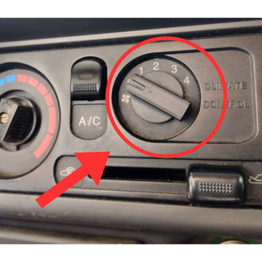 Ford Ranger (Mazda B2500) ısıtıcı fan kontrol düğmesi ABS Baskı 00051