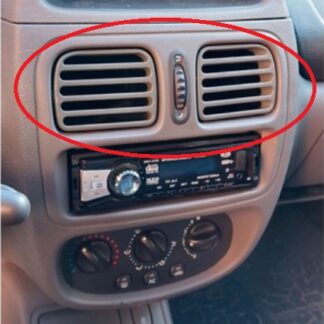 Renault Clio II Orta Klima Kalorifer Izgarası 2 adet ABS Baskı 00201