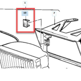Bmw E30 Sis Lambası Destek Pinleri (20 adet) ABS Baskı 00221