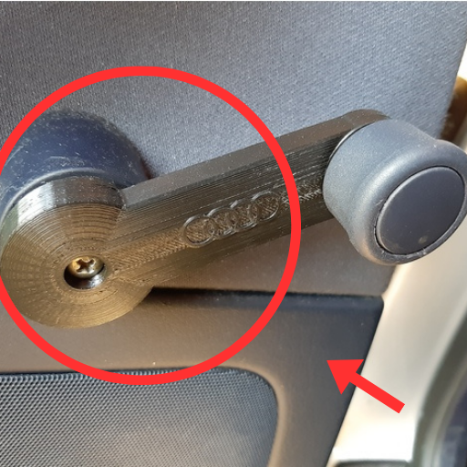 AUDI A4 yan cam kolu ABS BASKI 00039