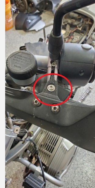 BMW R1200GS El Koruma montaj braketi sağ sol ABS Baskı 00343