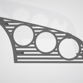 BMW e36 Orta Havalandırma podu 55 mm 3 delik ABS Baskı 00378