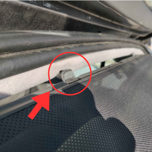 Renault Laguna Arka Güneşlik Klipsi 2 adet abs baskı 00044