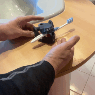 Diş Fırçası Tutucu Özel Tasarım İskelet Kafa ABS Baskı 000025