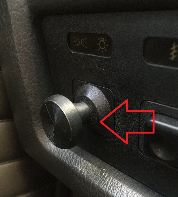 Bmw E30 Far Kontrol Düğmesi ABS Baskı 00570