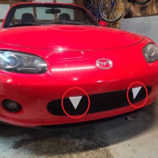 Mx5 ızgara dişleri Üçgen 2 adet ABS Baskı 00397