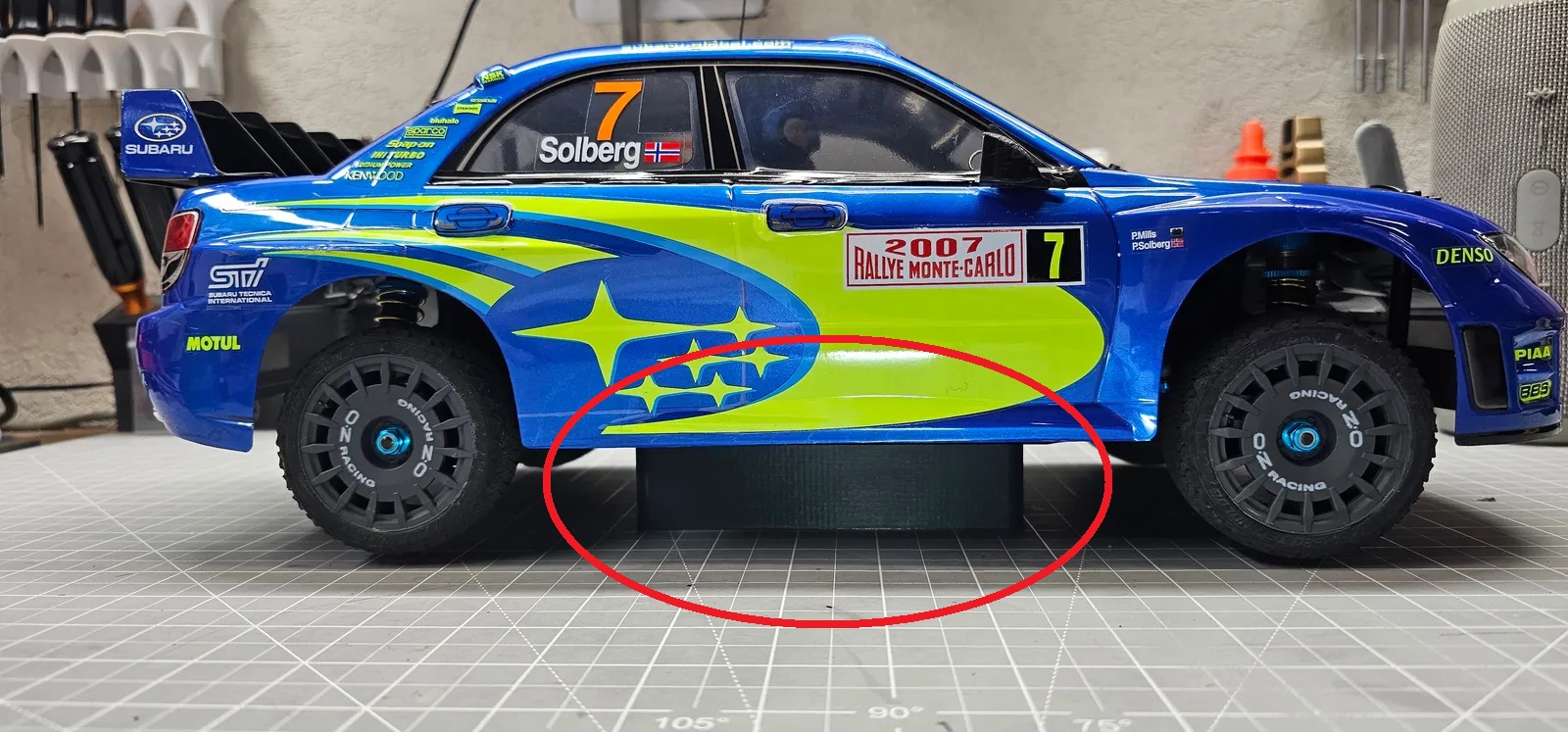 Tamiya XV02 Ralli Arabası Standı Pla Baskı 00457