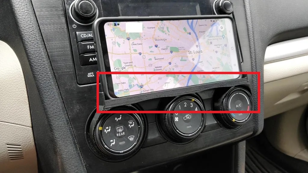 Subaru Impreza telefon tutucusu ABS Baskı 00475