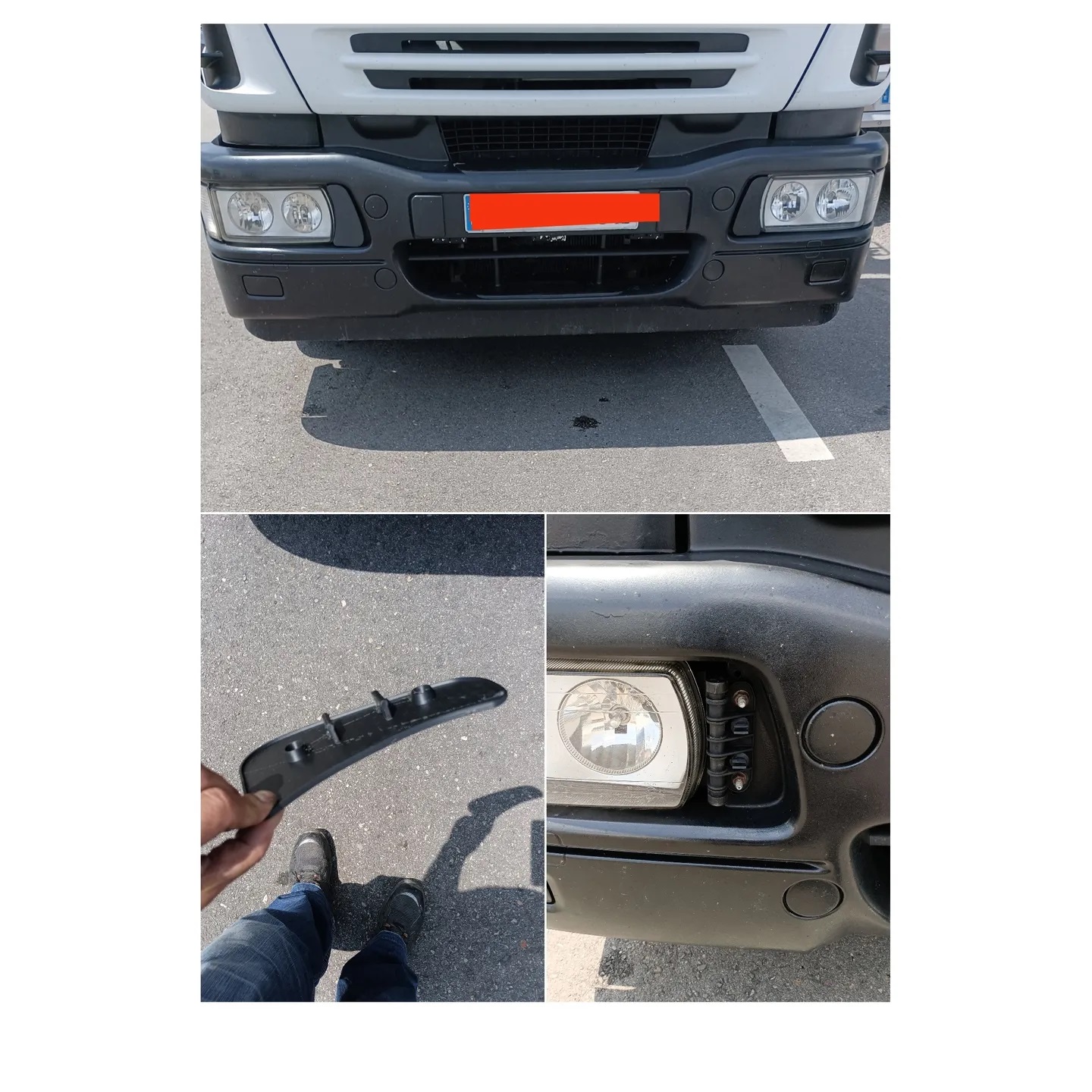 İveco Far kenarı plastiği sağ sol 2 adet abs baskı 00490