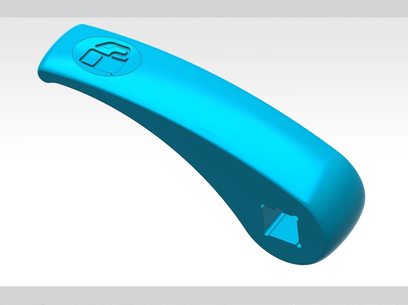 Renault yakıt kapağı kolu ABS Baskı 00492 - Görsel 2