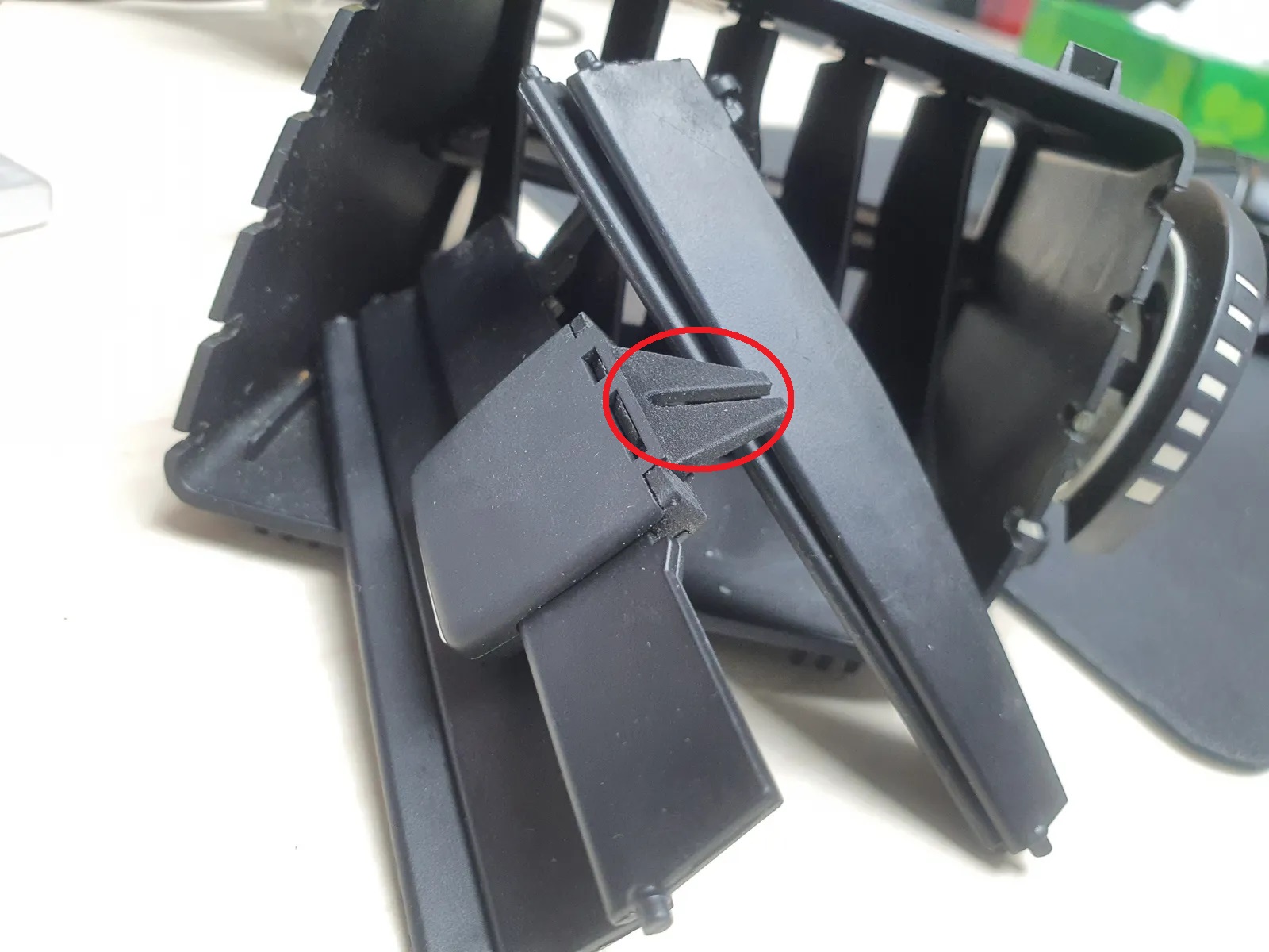 Renault Megane Mk III Havalandırma pini ucu ABS Baskı 5 adet 00495