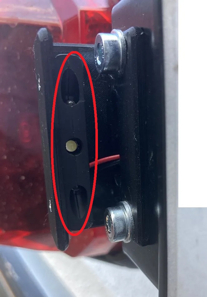 Honda Hornet 750 Plaka led montaj plastiği abs baskı 00498 - Görsel 3