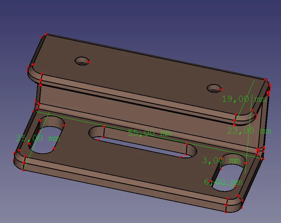 Honda Hornet 750 Plaka led montaj plastiği abs baskı 00498 - Görsel 2