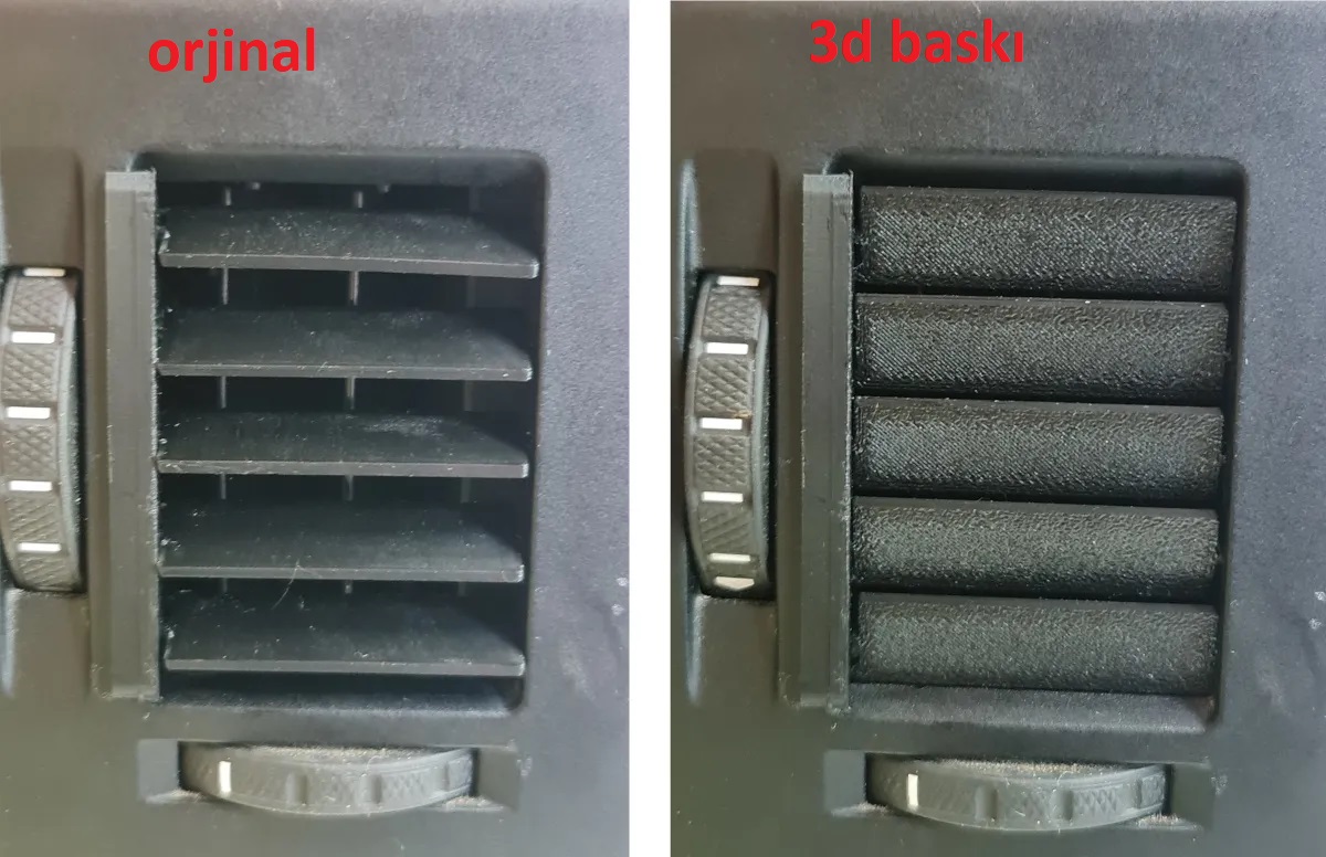 Skoda Octavia 2 - havalandırma Izgaraları 5 Adet ABS Baskı 00524