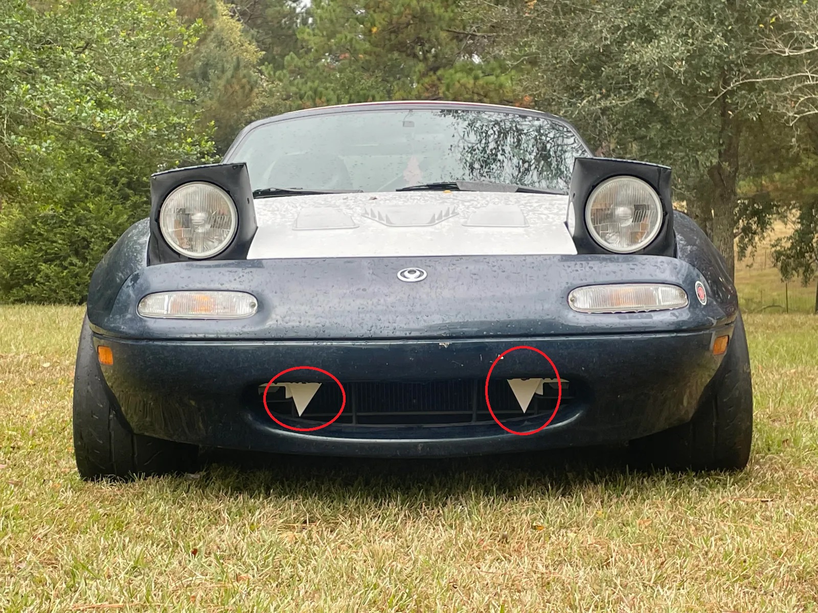 Miata İçin Şirin Dişler ABS Baskı Sağ ve Sol 00530