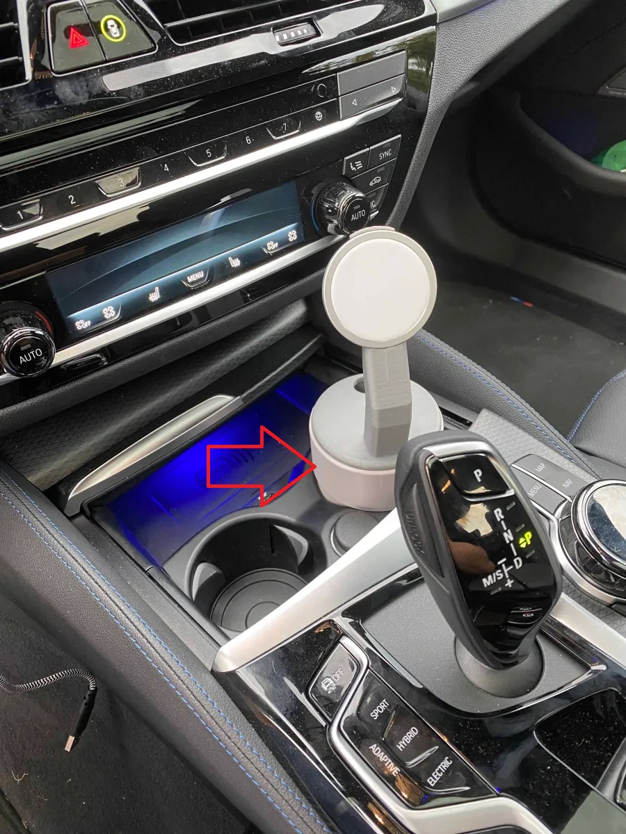 BMW G30 Bardak Tutucu Büyütme Aparatı ABS Baskı 00542