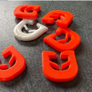 Karavan Perde Rayı İçin T Kanca 10 Adet ABS Baskı 00553