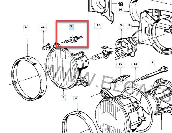 Bmw E30 Far Ayarı Vidası Plastiği ABS Baskı 2 çift 00563 - Görsel 2