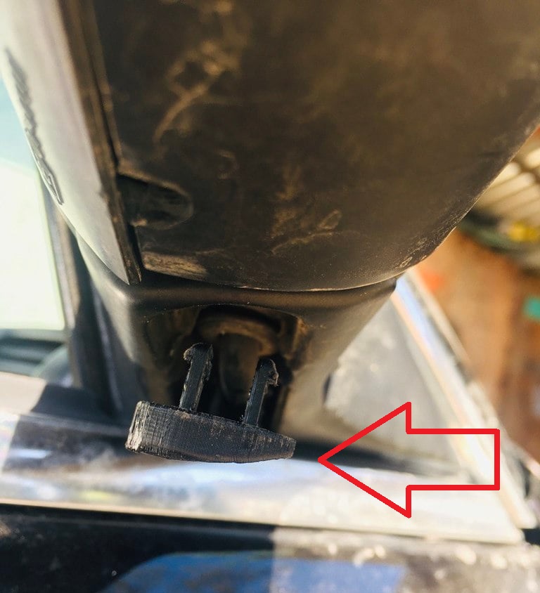 Bmw E30 Ayna Altı Kablo Kapakları sağ ve sol 2 adet ABS Baskı 00565 - Görsel 4