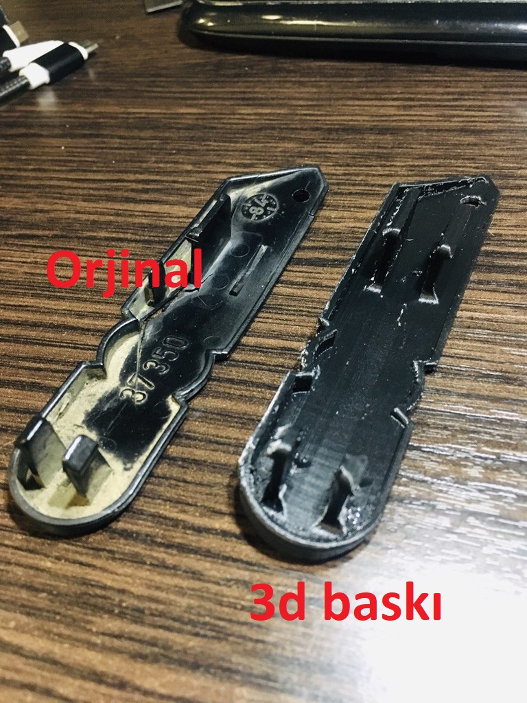 Bmw E30 Ayna Altı Kablo Kapakları sağ ve sol 2 adet ABS Baskı 00565 - Görsel 3