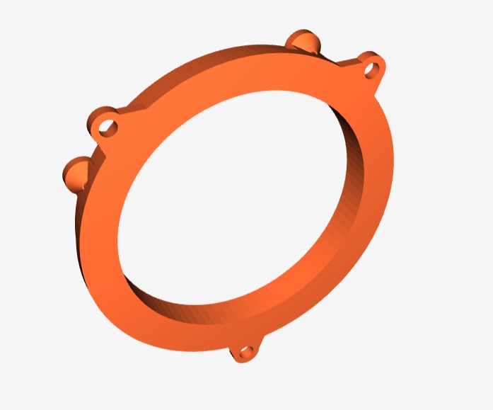 BMW F30 F31 Hoparlör Adaptörü 4 İnch ABS Baskı 00577 - Görsel 2