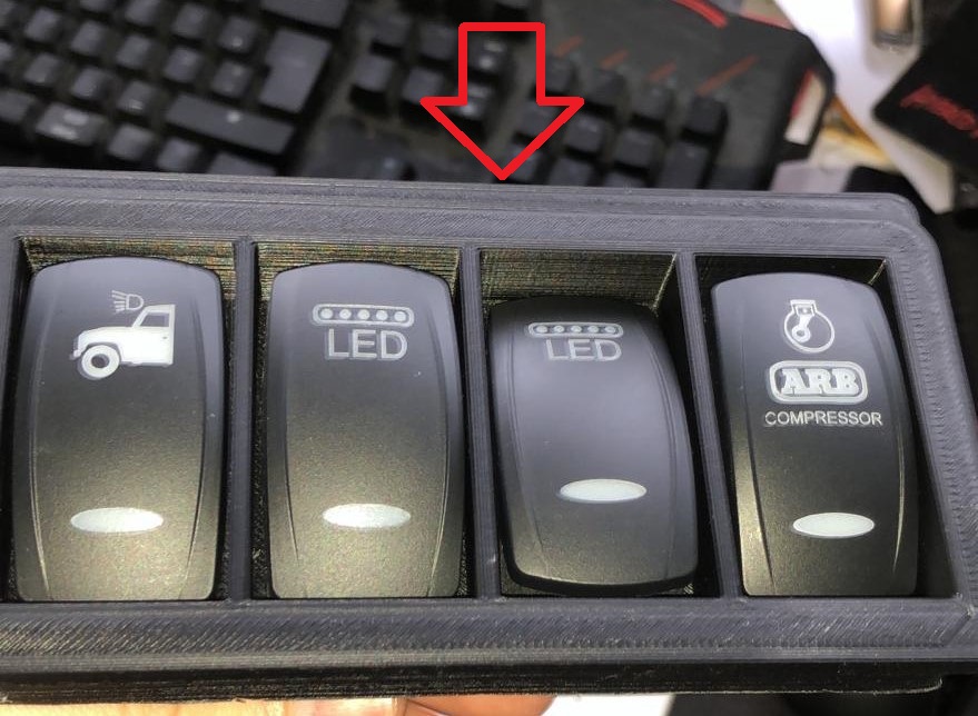 Range Rover Classic Düğme Braketi ABS Baskı 00593