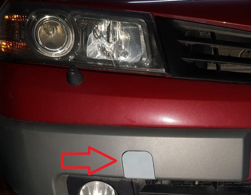 Renault Megane 2 2008 Ön Çeki Kancası Kapağı ABS Baskı 00608