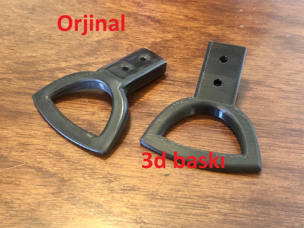 Mercedes W123 - W116 Koltuk Ayar Kolu ABS Baskı 00614 - Görsel 3