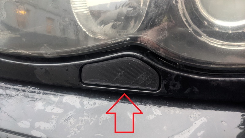 BMW E46 Far Yıkama Kapağı ABS Baskı Sağ ve Sol 00635