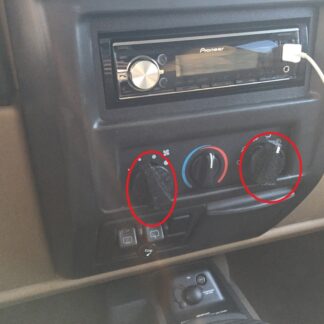 Jeep Klima Kontrol Düğmesi ABS Baskı 2 Adet 00666