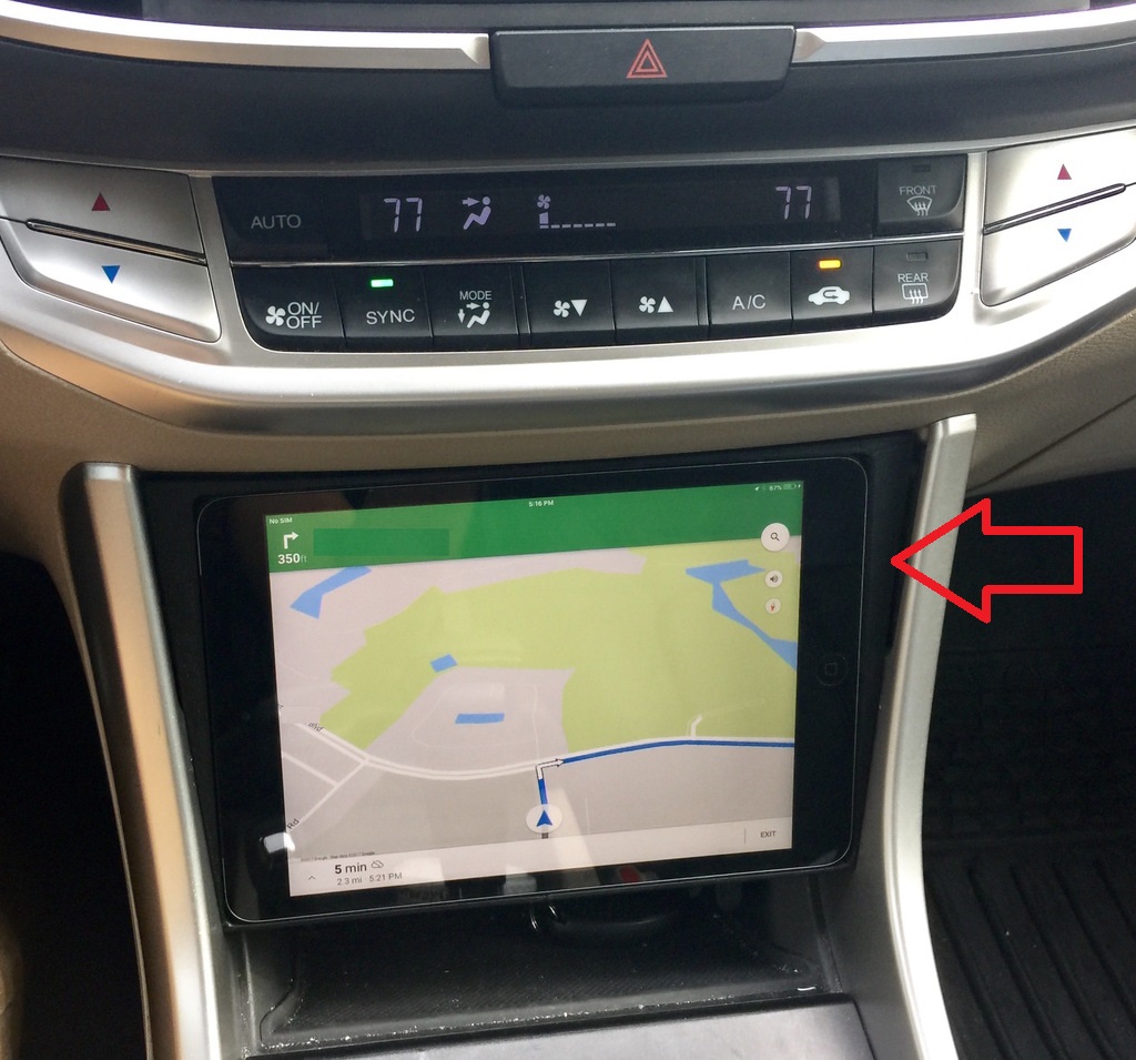 Honda Accord iPad Mini Montaj Braketi ABS Baskı 00784