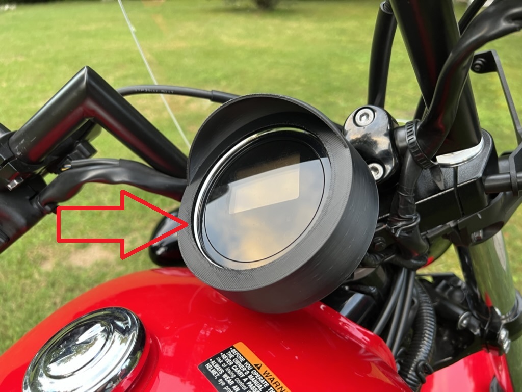 Yamaha Bolt R-Spec Gösterge Braketi ABS Baskı 01111