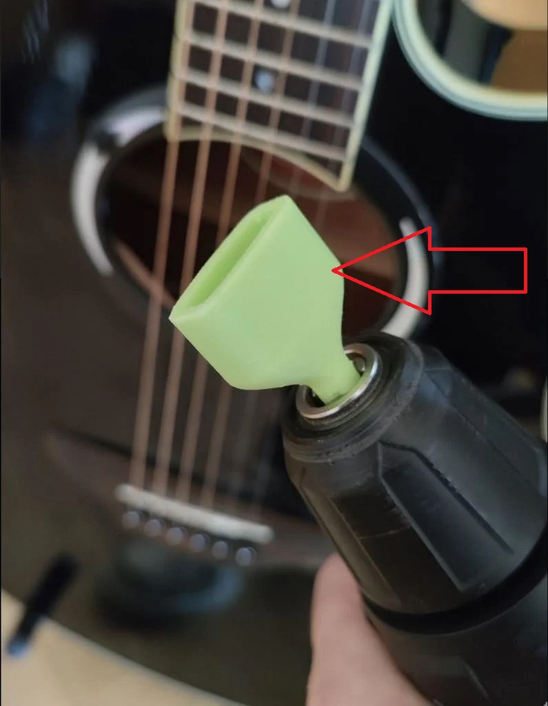 Gitar Teli Sarma Braketi (Matkap Ucu) ABS Baskı 01113