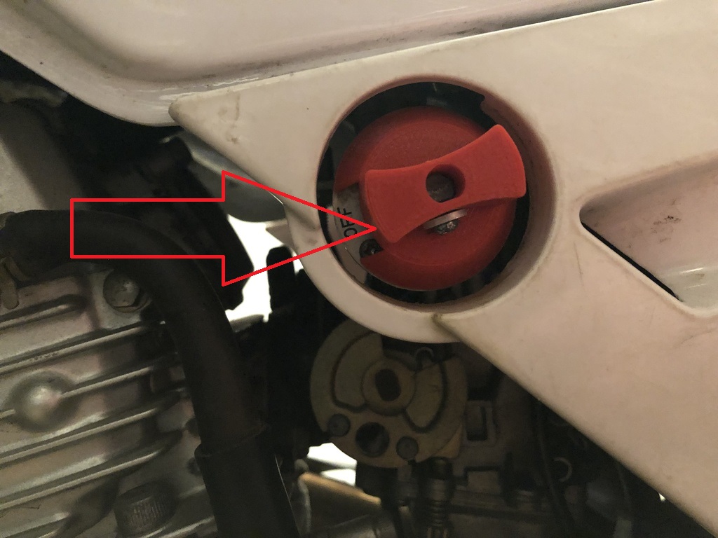 Yamaha XT225 Çek Valf Düğmesi ABS Baskı 01131