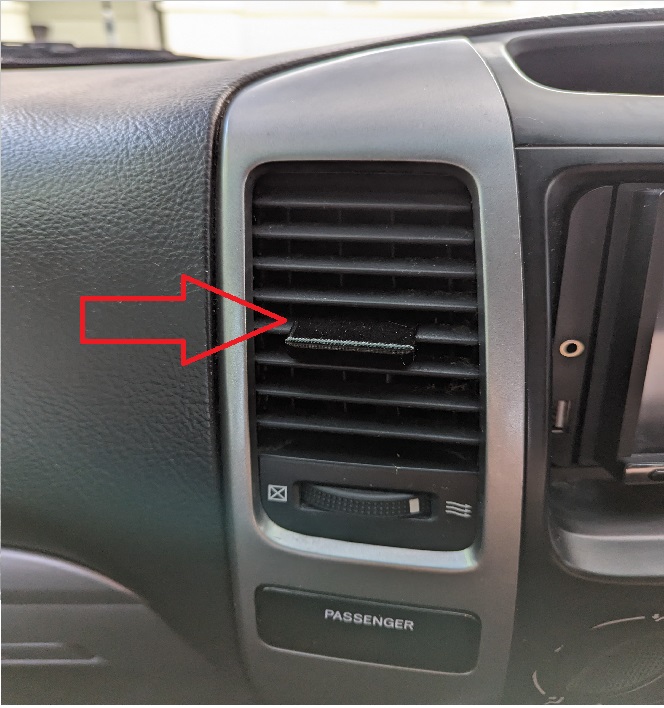 Toyota Prado Havalandırma Izgarası Düğmesi 2 Adet ABS Baskı