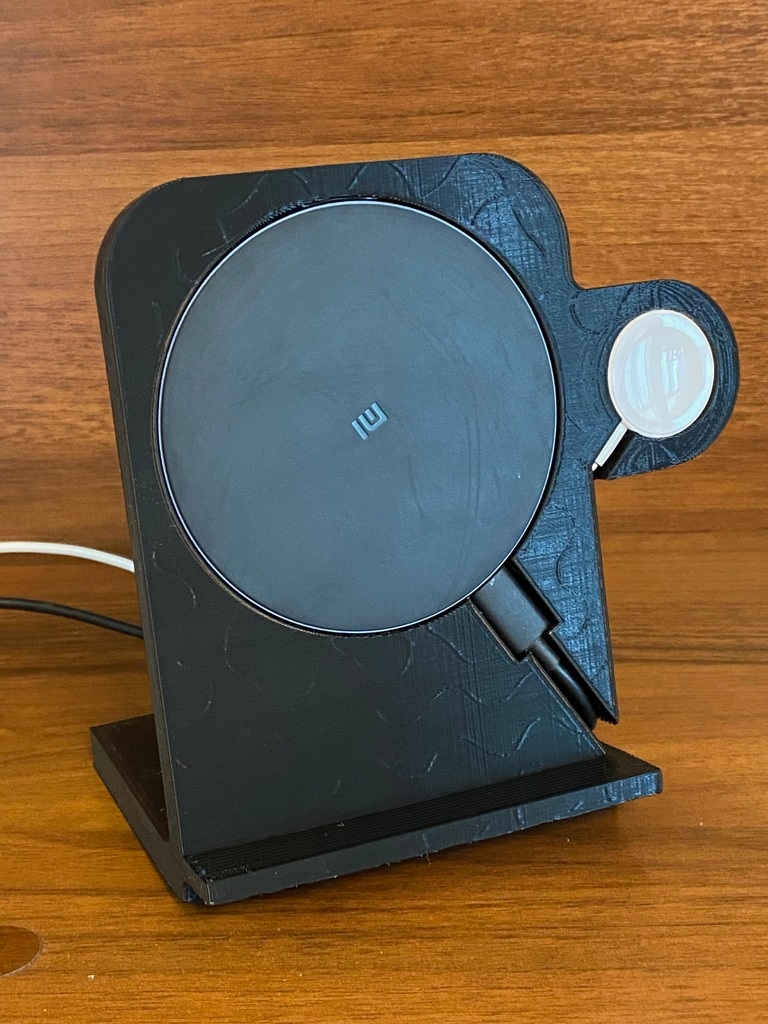 iPhone ve Apple Watch için şarj standı Braketi Pla Baskı 01032 - Görsel 2