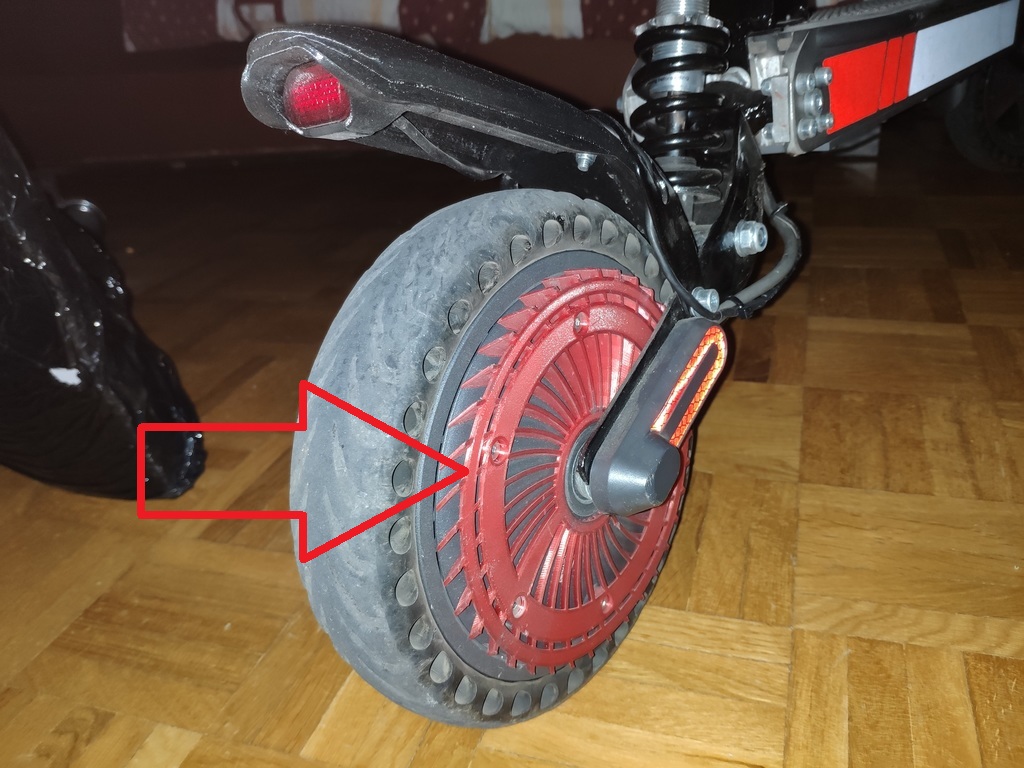 Xiaomi M365 / Pro Motor Soğutucu ABS Baskı 01045