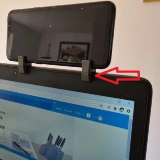 Dizüstü Bilgisayar İçin Telefon Tutucu Braket 2 Adet ABS Baskı 01052