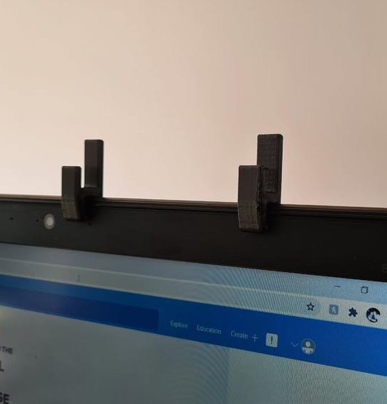 Dizüstü Bilgisayar İçin Telefon Tutucu Braket 2 Adet ABS Baskı 01052 - Görsel 2