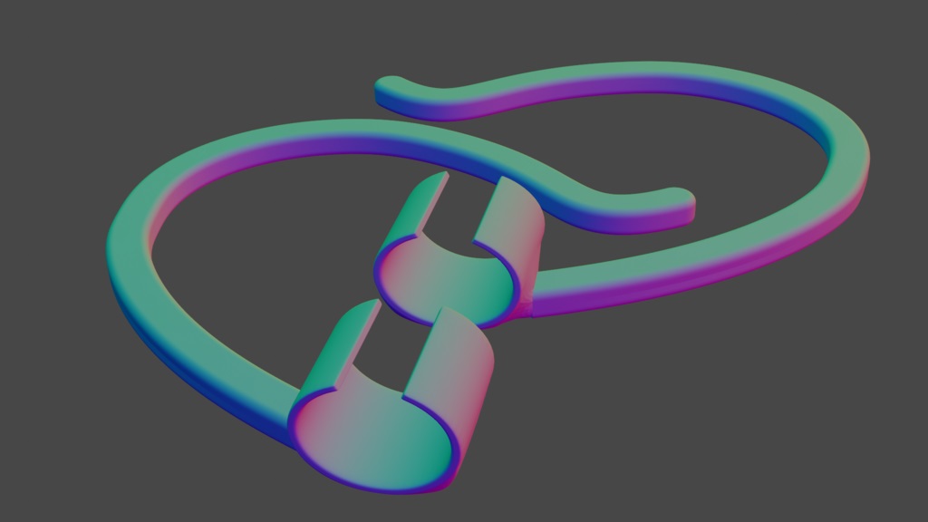 Xiaomi Mi Airdots Pro 2 Kulaklık Kancası ABS Baskı 01095 - Görsel 2