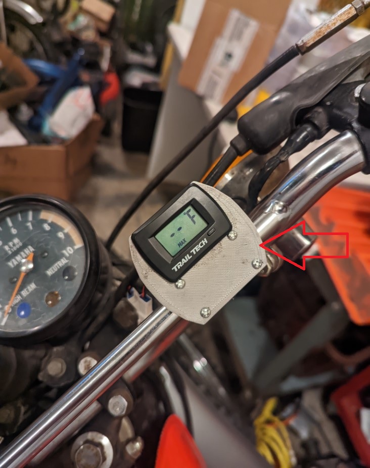 Motosiklet Sıcaklık Sensörü Gidona Montaj Braketi ABS Baskı 01112