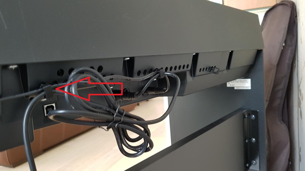 Yamaha P45 Piano Kablo Organizer 4 Adet ABS Baskı 01134