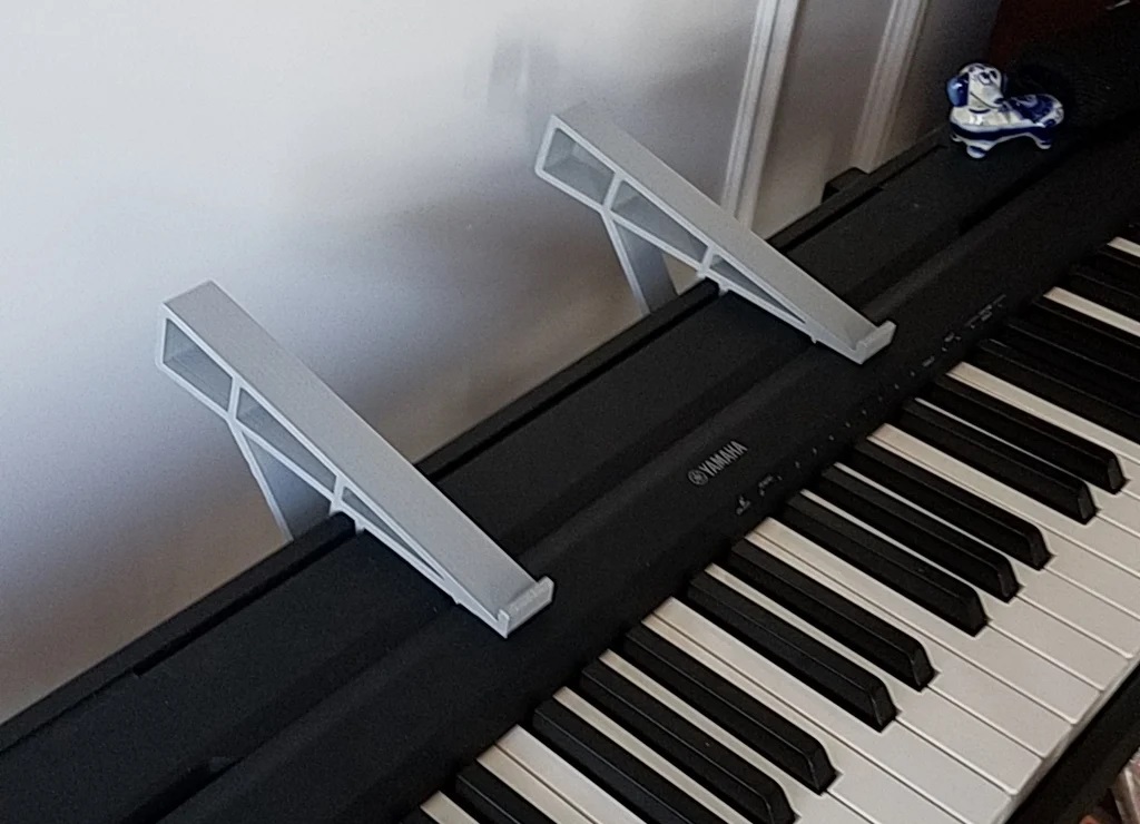 Piyano İçin Dizüstü Bilgisayar Tutma Braketi 2 Adet ABS Baskı 01136 - Görsel 2