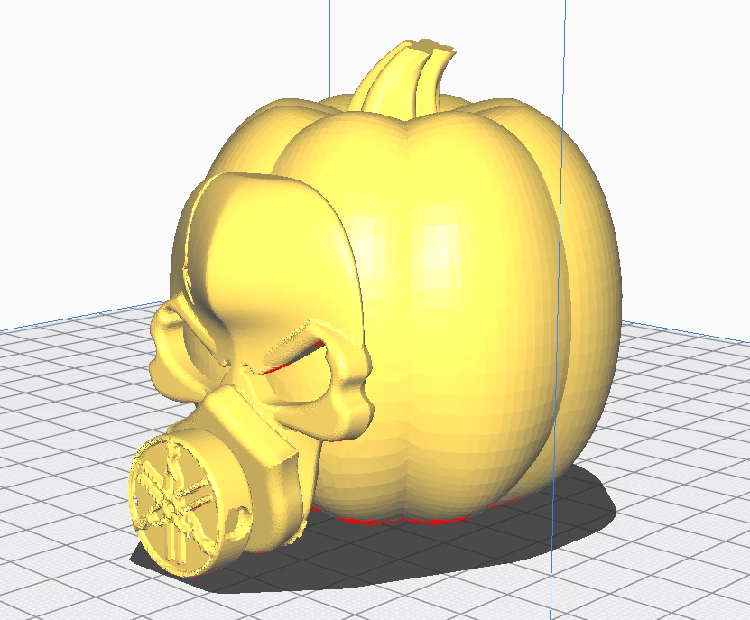 Maskeli Balkabağı PLA Baskı 01139