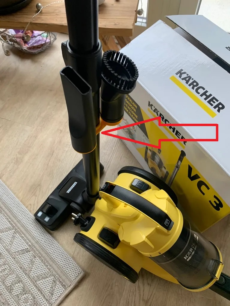 Kärcher VC3 Elektrikli Süpürge Uc Tutma Braketi ABS Baskı 01158