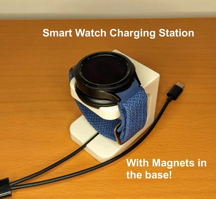 Akıllı Saat Şarj İstasyon Braketi PLA Baskı 01161 - Görsel 3