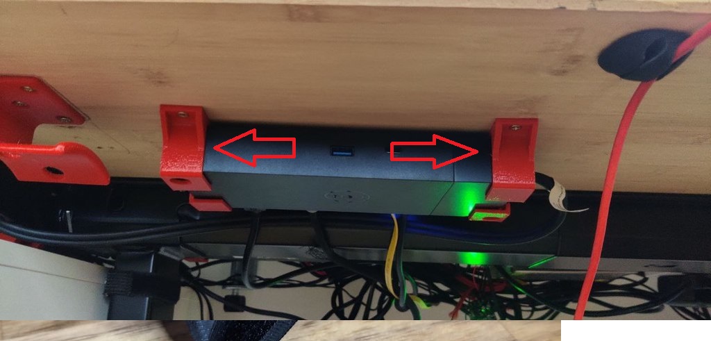 Dell WD15 Şarj Adaptörü Montaj Braketi ABS Baskı 01186