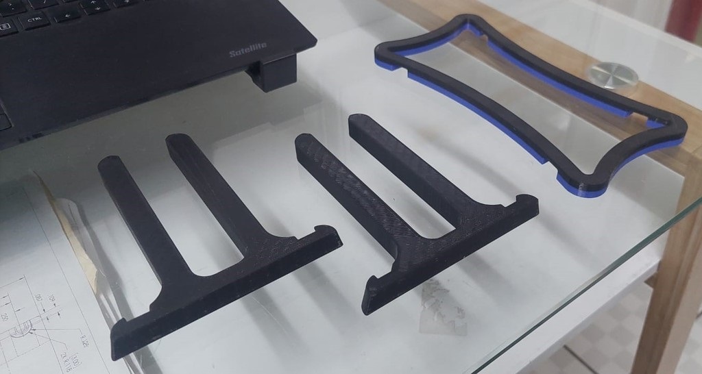 Laptop Dikey Stand ABS Baskı 01187 - Görsel 2