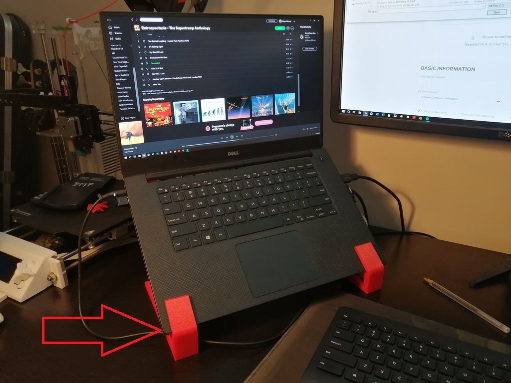 Dell Laptop Standı ABS Baskı 01193